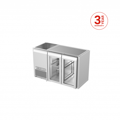 Backbar-Kühlschrank, 2 Abteile